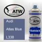 Preview: Audi, Atlas Blue, L338: 400ml Sprühdose, von ATW Autoteile West.